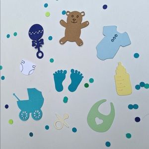 Baby Shower Confetti | Baby Decorations | 40pc Set